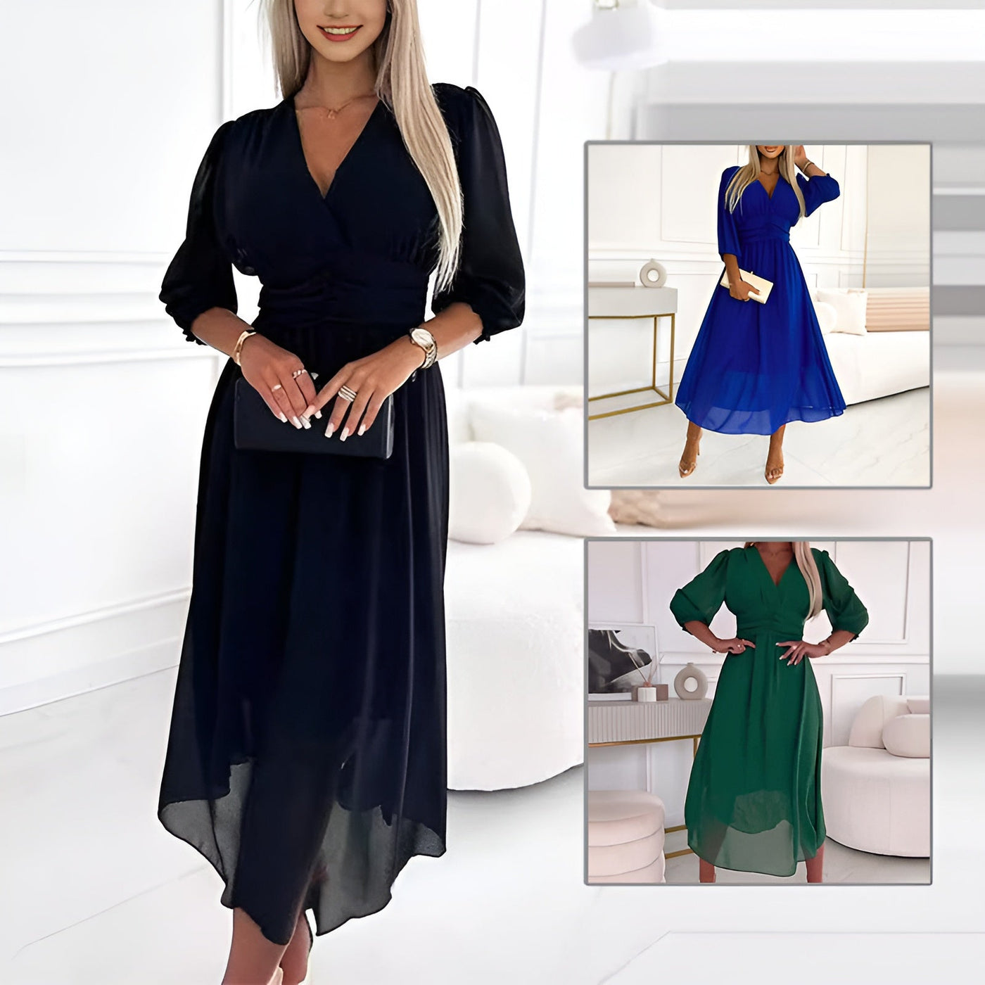 Chloé | Vestito en Chiffon di Seta Leggera
