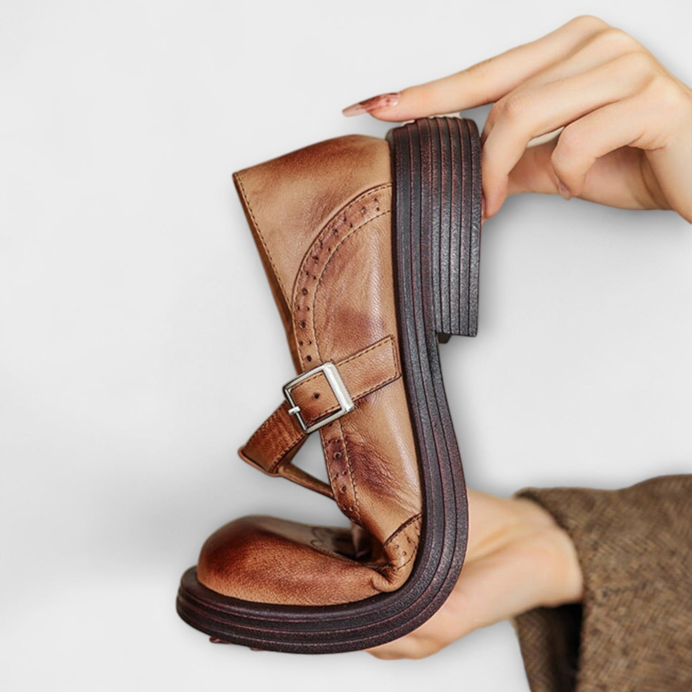 Janine | Mary Janes en cuir