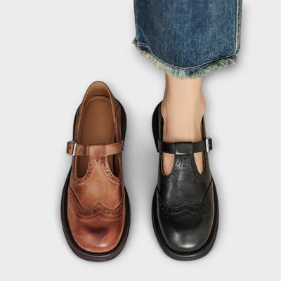 Janine | Mary Janes en cuir