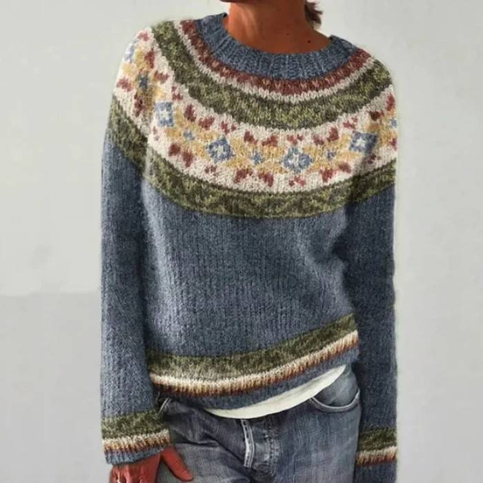 Ella™ - Maglione Rétro Élégante