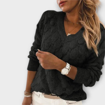 Pull avec col en V