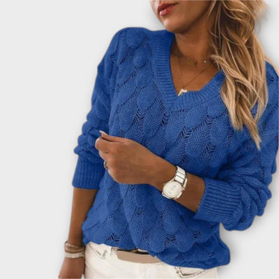Pull avec col en V