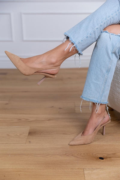 Marlène™ | Décolleté Slingback Nude
