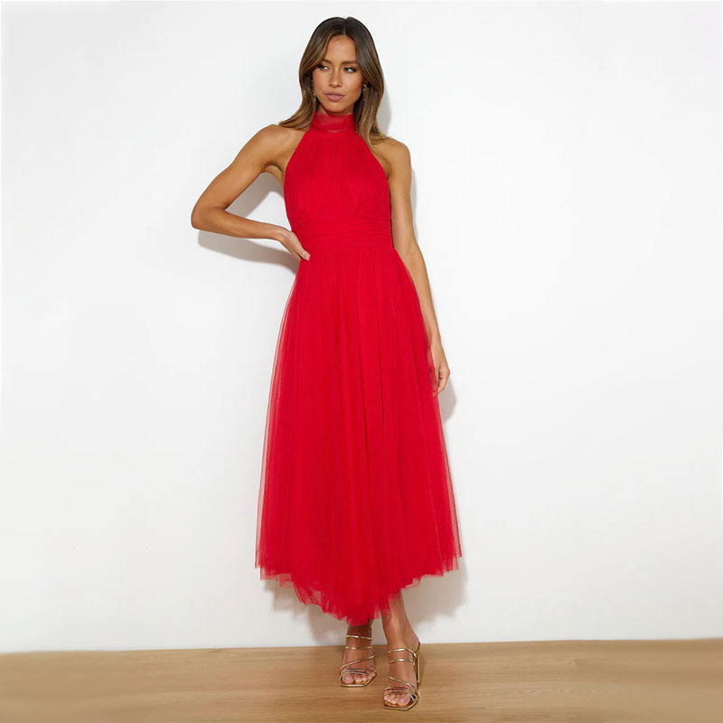 Robe tendance à col roulé Aria