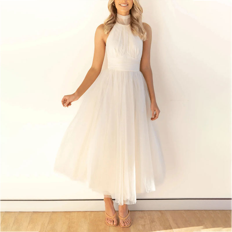 Robe tendance à col roulé Aria
