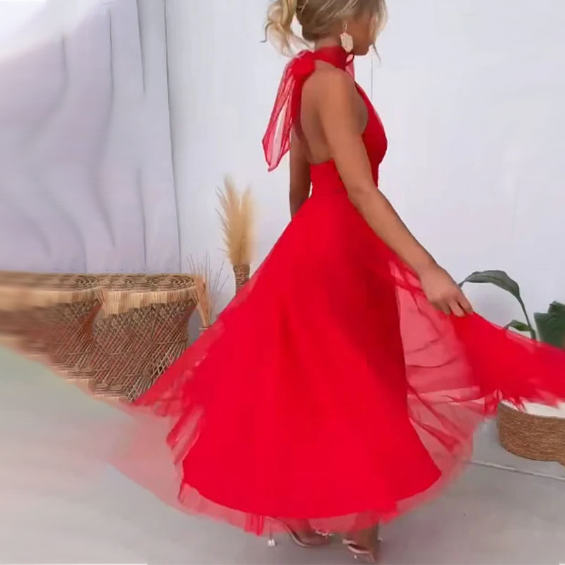 Robe tendance à col roulé Aria
