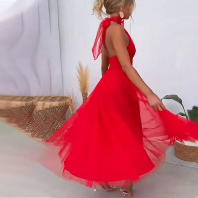 Robe tendance à col roulé Aria