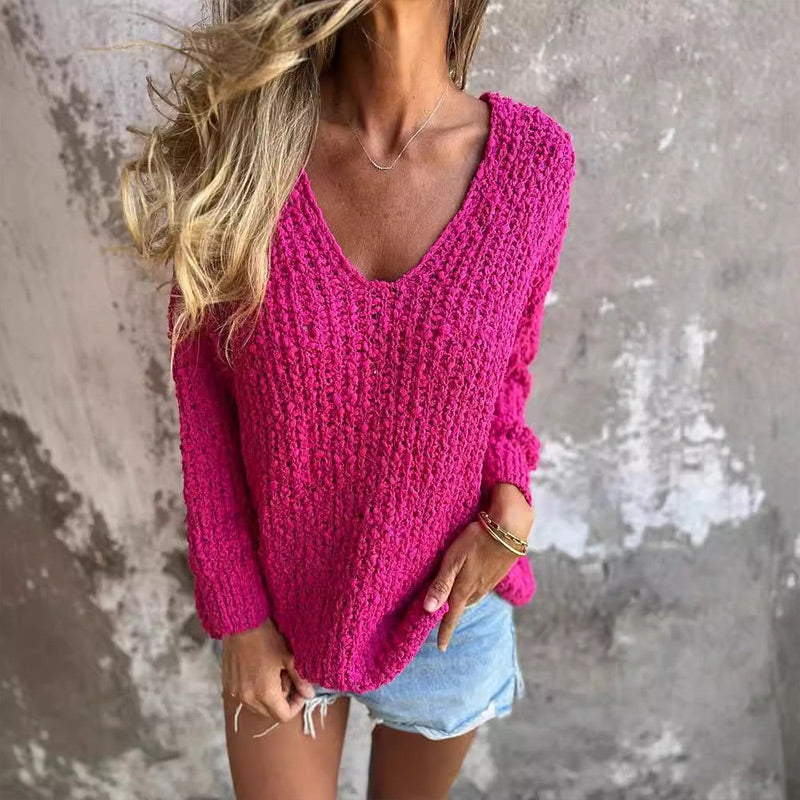 Pull In Cashmere Avec Scollatura AV