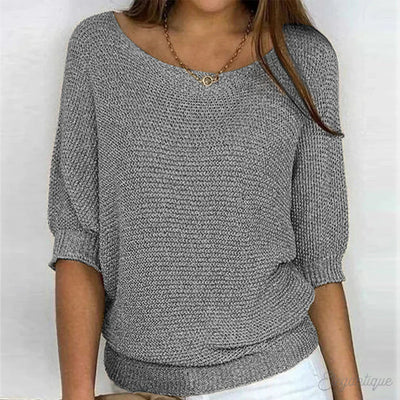REBECCA™ | MAGLIONE ELEGANTE EN FILO INTRECCIATO DI QUALITÀ