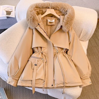 Amity™ | Elegante giacca invernale in piuma con pelliccia