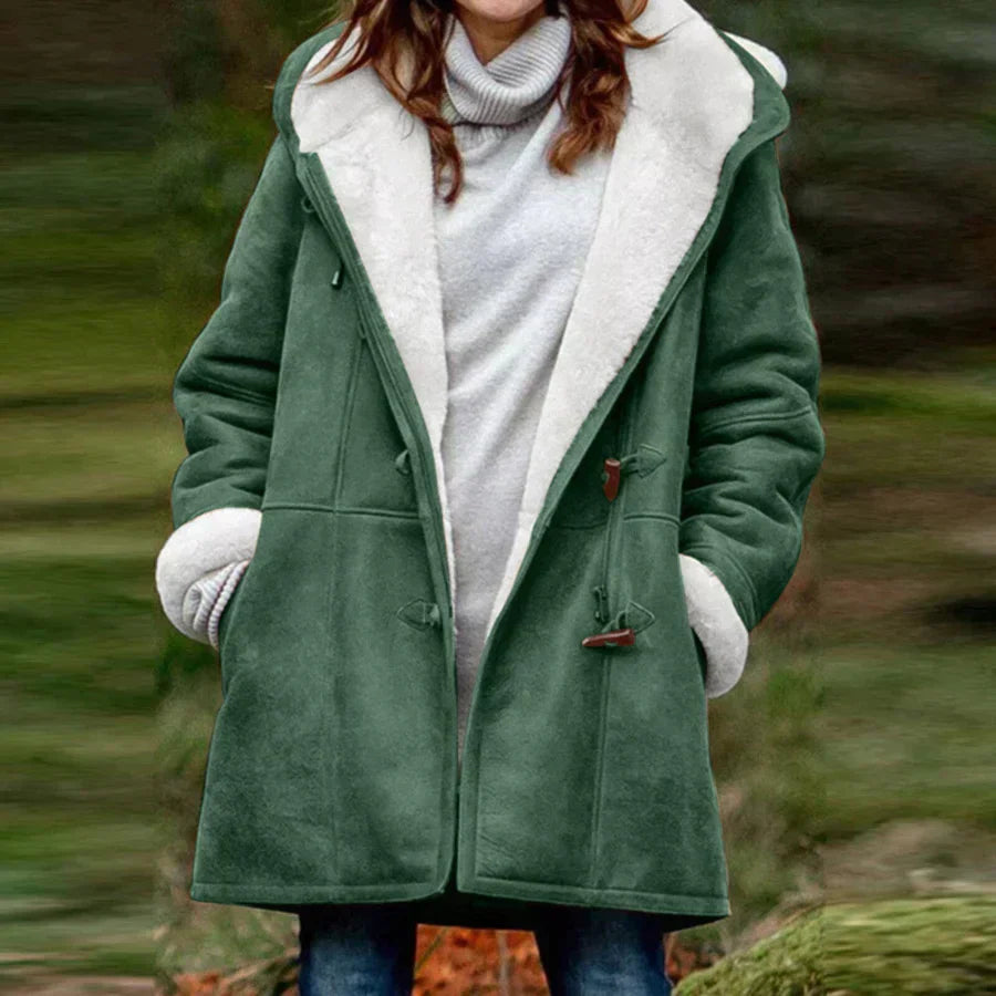 Audrey | Cappotto en simili-suède doux