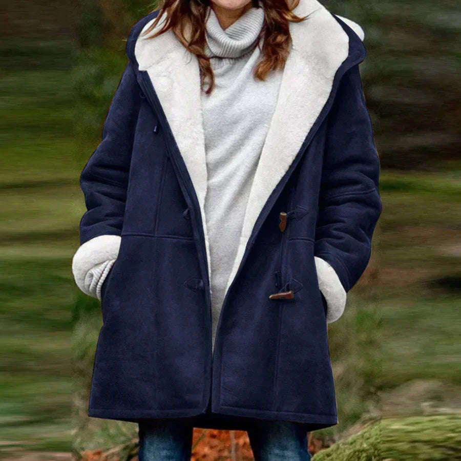 Audrey | Cappotto en simili-suède doux