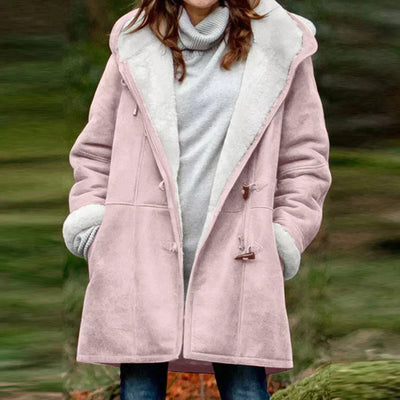 Audrey | Cappotto en simili-suède doux